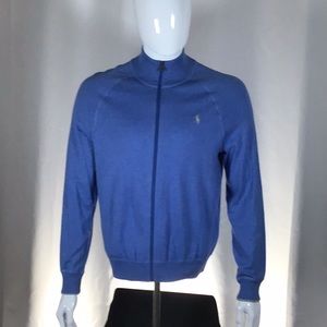 🔅SALE🔅 Ralph Lauren Polo cardigan with zipper.  Medium, color is light blue.